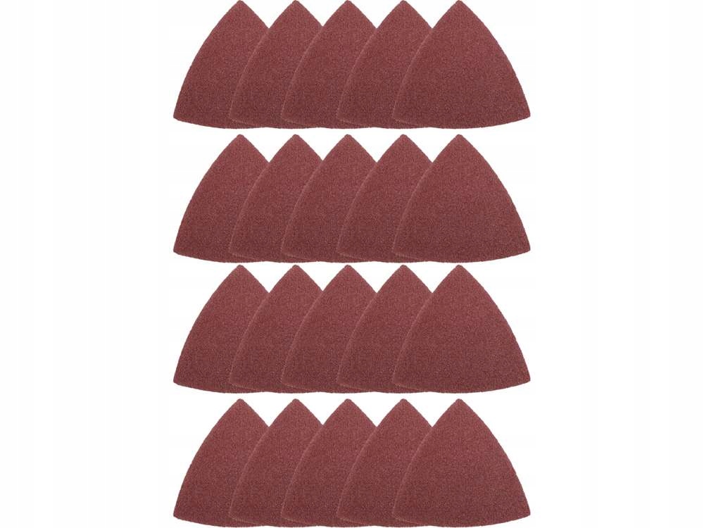 Zestaw Papierów Ściernych 80MM 20SZT Trójkątnych