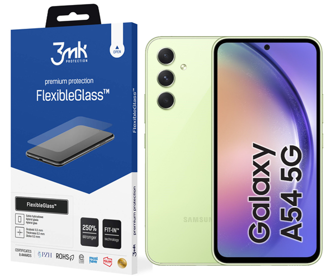 

Szkło FlexibleGlass 3MK do Samsung Galaxy A54 5G