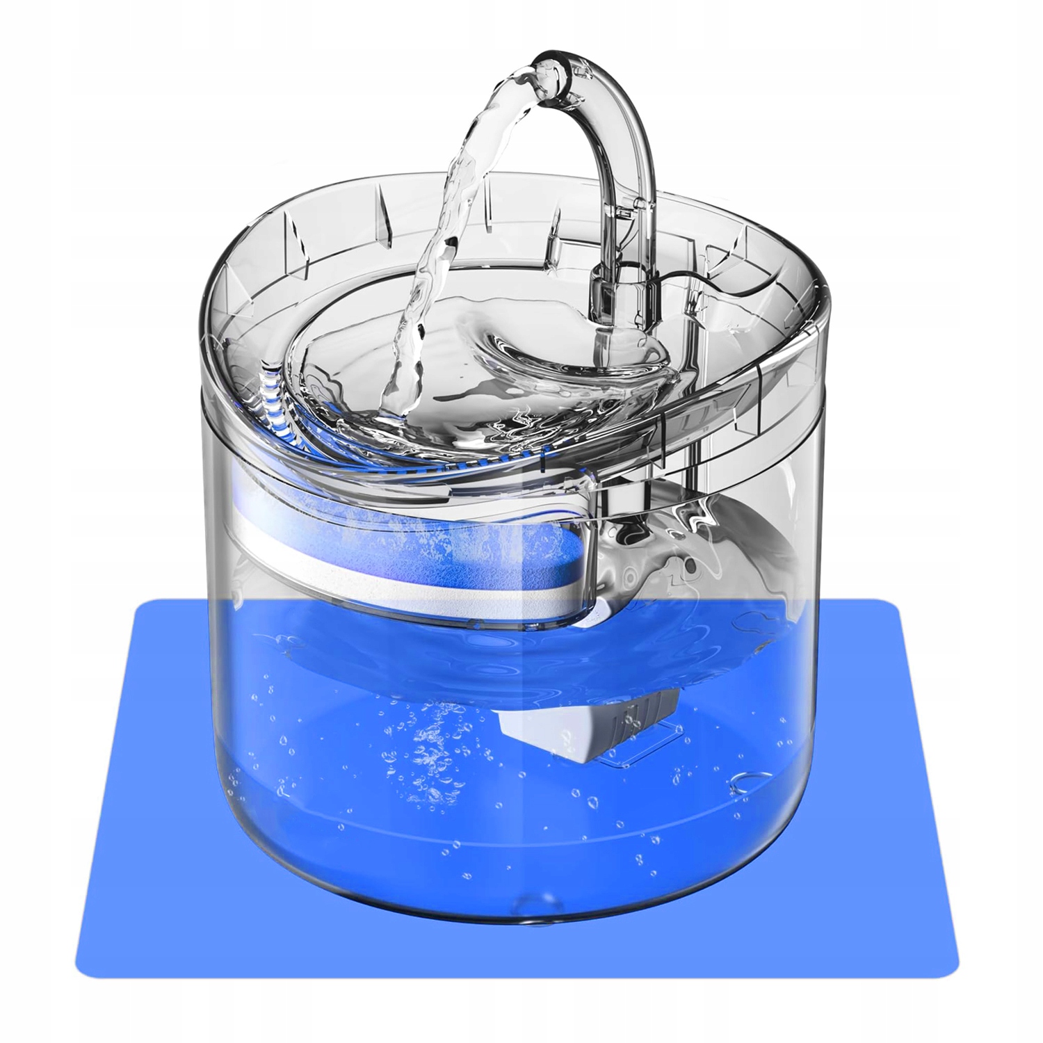 2x Uhlíkový filtr pro napáječku a napáječku fontány pro kočky a psa čistícího vodu 1