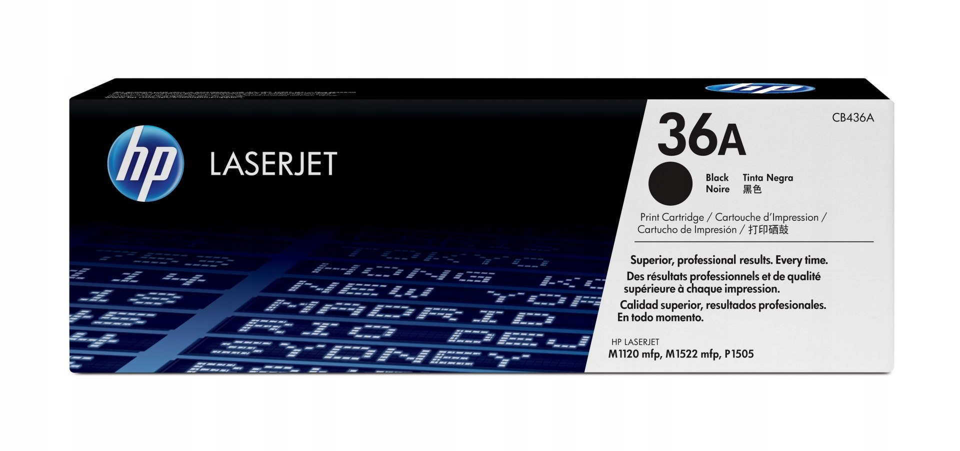 Hp černý toner pro Lj P1505, aQ 2000 str. CB436A originál