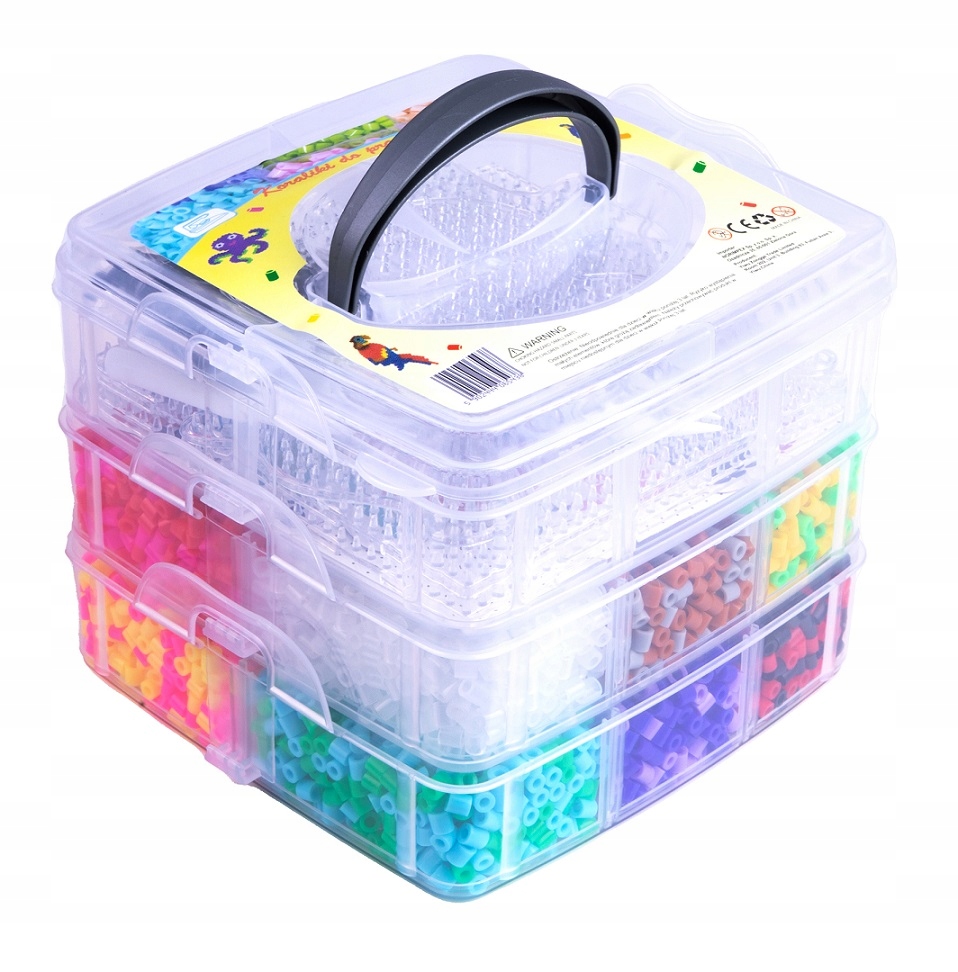 

Koraliki do Prasowania 9000 szt Szablony Walizka