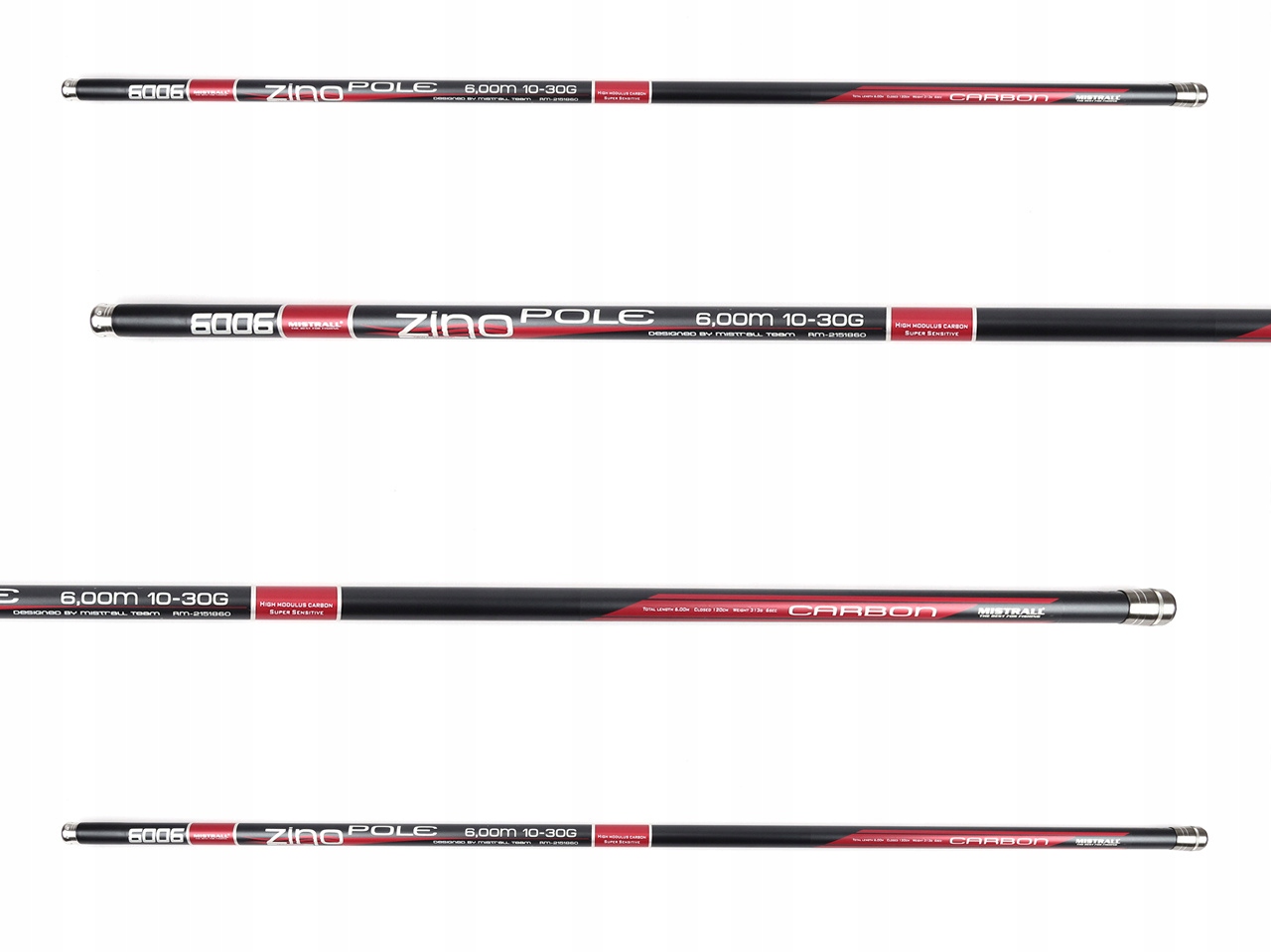 Mistrall Rybářský Prut Zino Pole Carbon 600/10-30 g
