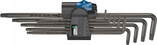 

Zestaw kluczy trzpieniowych długich Torx Wera 9el