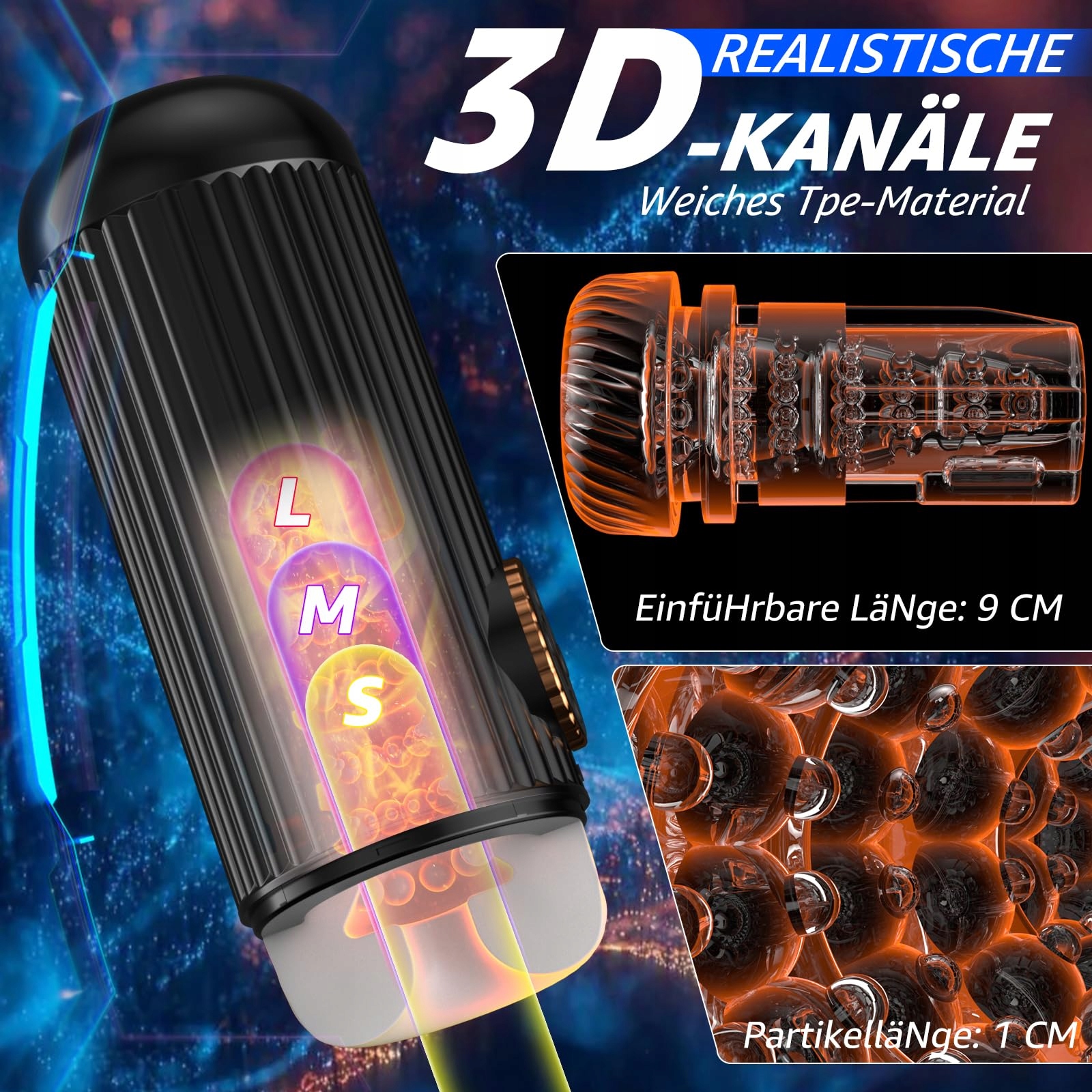 Elektryczny Masturbator Dla Mężczyzn 7 Funkcji Teleskopowych 3 Tryby Ssania — miniatura 3