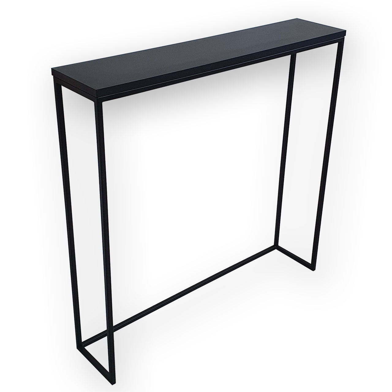 KONSOLA TOALETKA 90cm x 25cm czarna industrialna