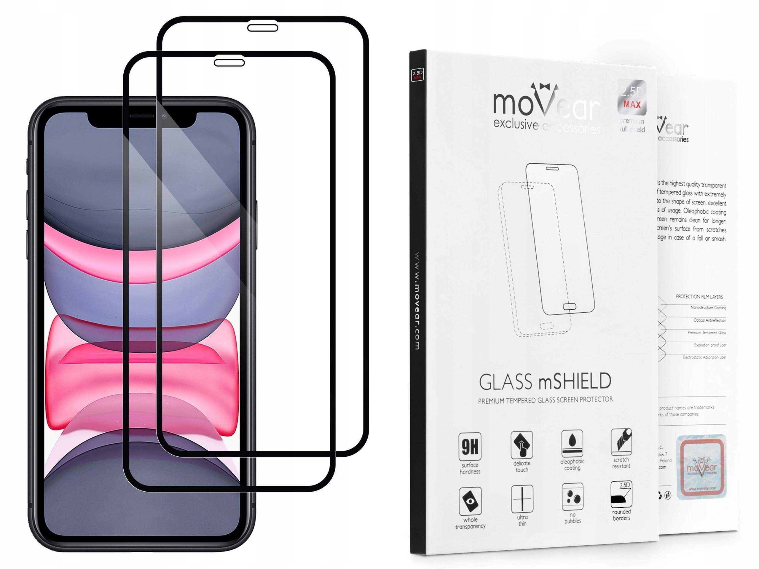 

Szkło Hartowane do Etui na iPhone 11 6.1 Movear