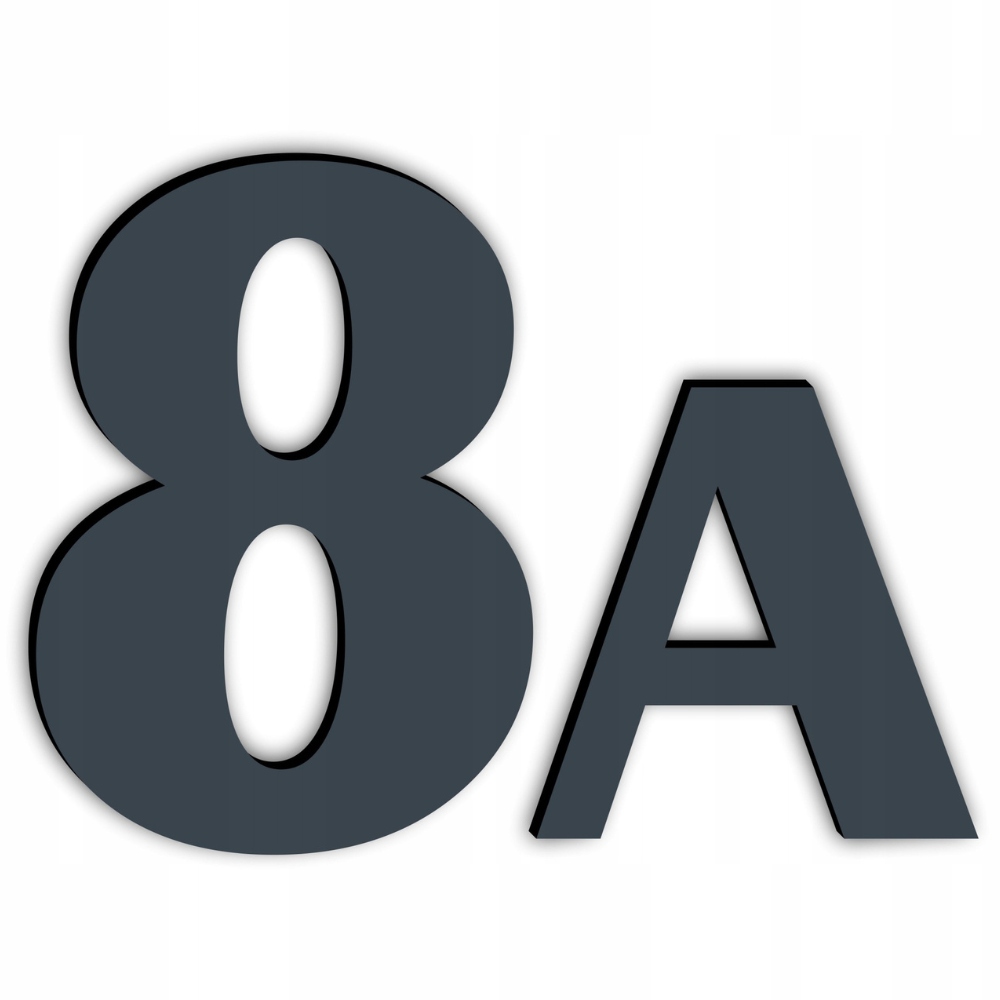 NUMER NA DOM DRZWI CYFRY LITERY NUMER DOMU BUDYNEK ADRES KOLORY- M6 40 cm