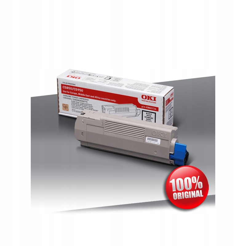 Toner Oki C5850 43865724 čierny (čierny)