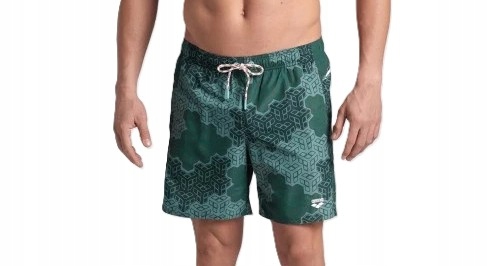 Arena Spodenki Kapielowe Męskie Beach Boxer Allover Printed Pro File M