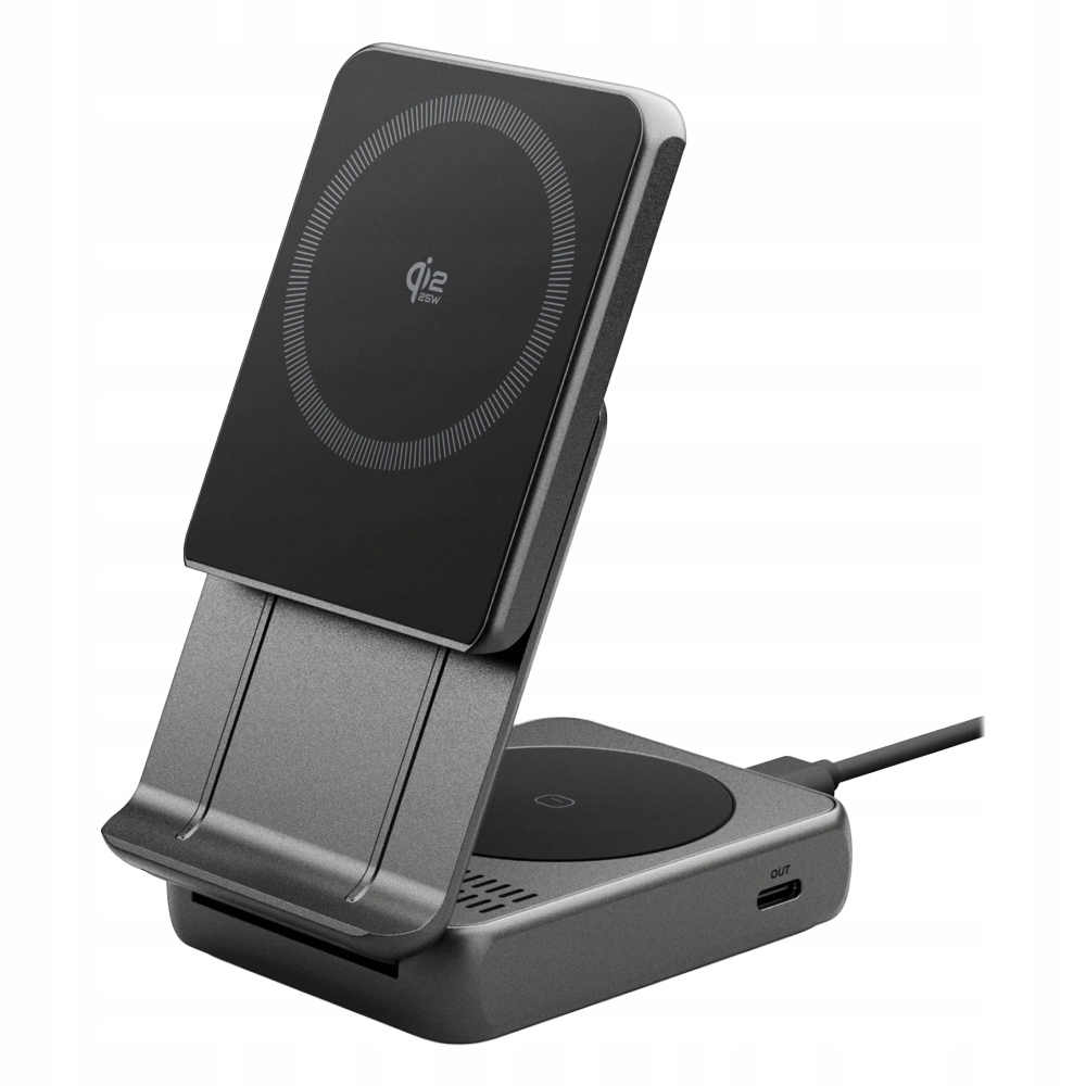 Indukční nabíječka 2v1 Qi2.2 Spigen Essential Usb-c PixelSnap, rychlá 35W