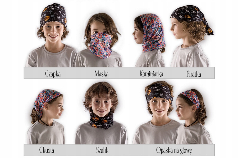 BUFF ORIGINAL CHUSTA DZIECIĘCA HEARTY MAROON SPF50 Marka Buff