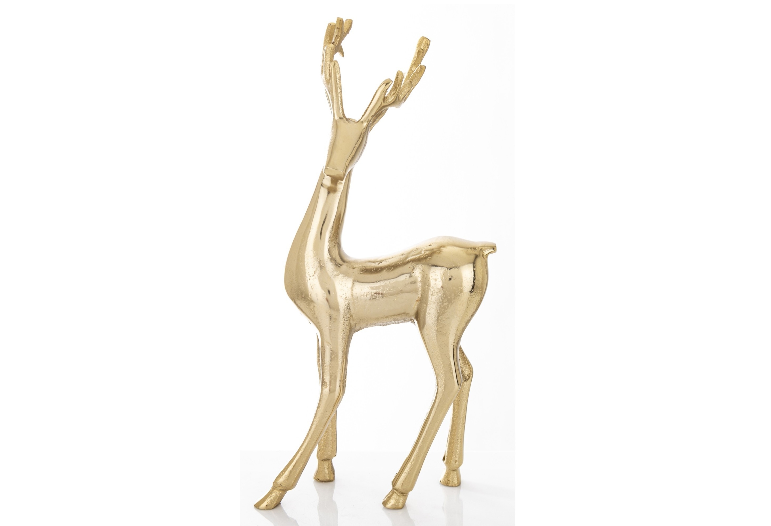 Dekoratívna figúrka Sob H39 cm zlatá kovová