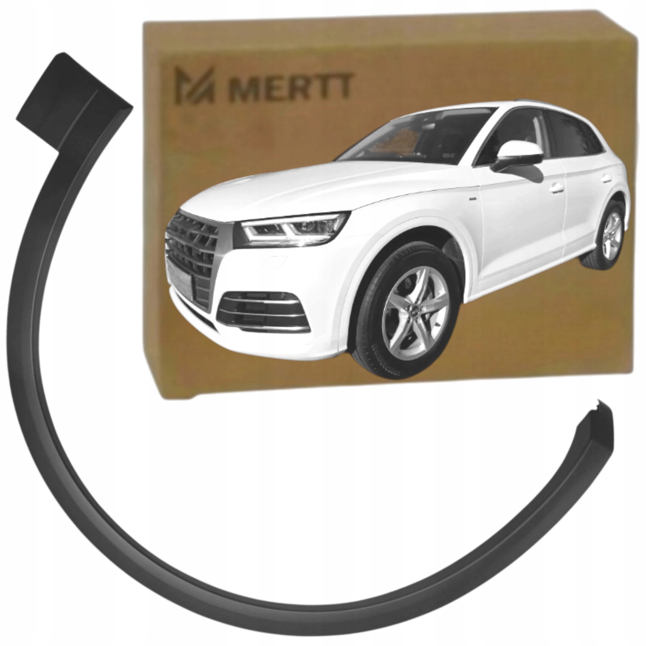 Lišta Levá lem blatníka přední Audi Q5 II 80A 2020+ Lift S-Line