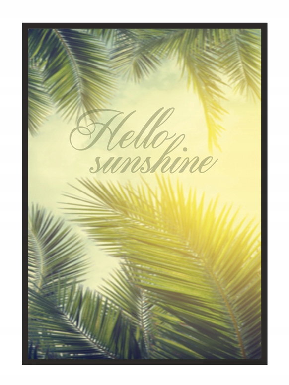 

Obraz Plakat W Ramie 43x33 cm Sunshine P577