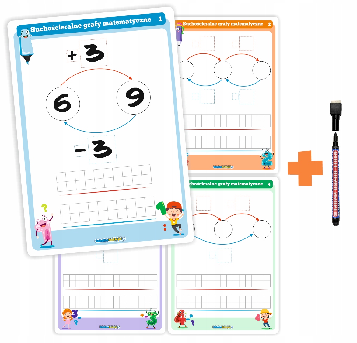 Karty Pracy MATEMATYCZNE GRAFY (suchościer.+pisak) Przedmiot Edukacja wczesnoszkolna