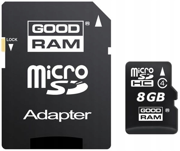

Goodram Karta micro Sd 8GB z adapterem Sd