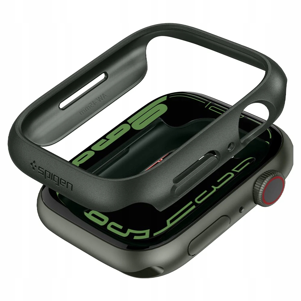 Spigen Thin Fit, zielony Apple Watch 9/8/7 45 mm