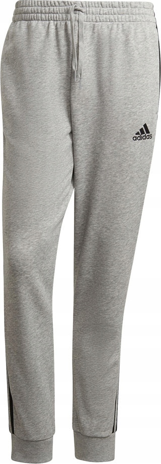 Pánské Kalhoty Adidas Essentials Tapered Cuff 3 Stripes Šedé GK8889 vel. S