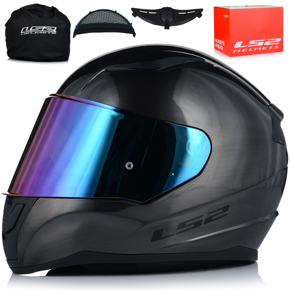 KASK MOTOCYKLOWY LS2 FF353 RAPID II JEANS TITAN ECER 22.06 + TĘCZOWA SZYBA