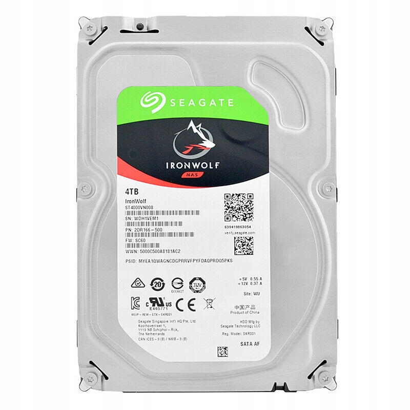 Seagate 4TB ST4000VN008 5,9K 64Mb Sata III 3,5''