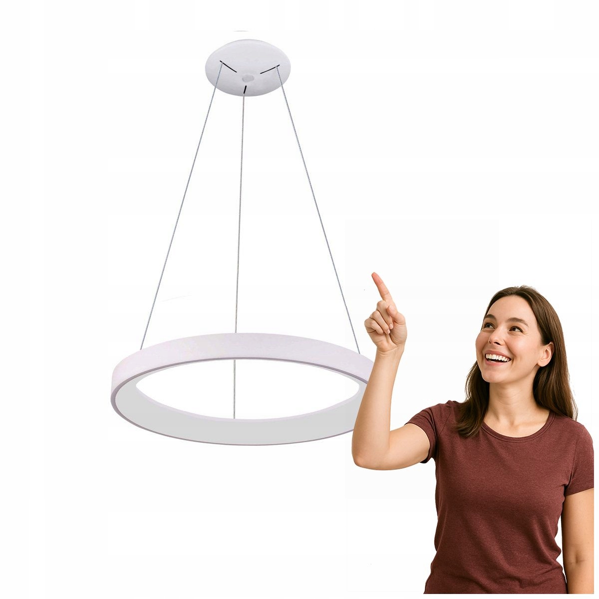 Moderní regulovatelná stropní svítidlo Led Vico Italux bílá 38W