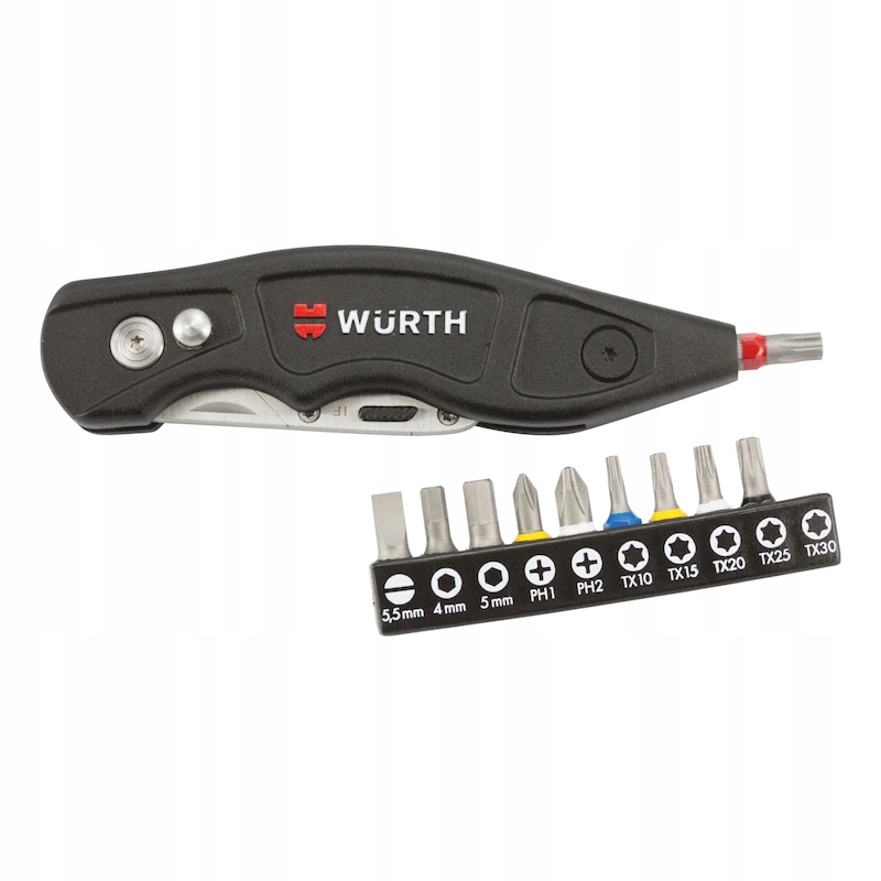 WURTH НОЖ С НАКОНЕЧНИКАМИ БИТАМИ РУЧКА ДЛЯ РЕМНЯ