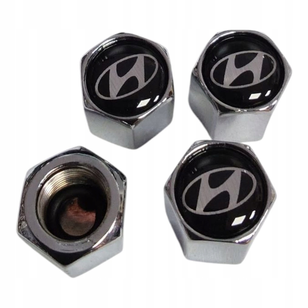 Nakrętki na wentyle wentylki z logo HYUNDAI