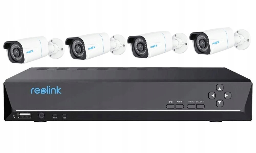 Reolink NVS8-8MB4 set videorekordér a 4ks Ip kamera P330, 8x PoE, včetně 2T