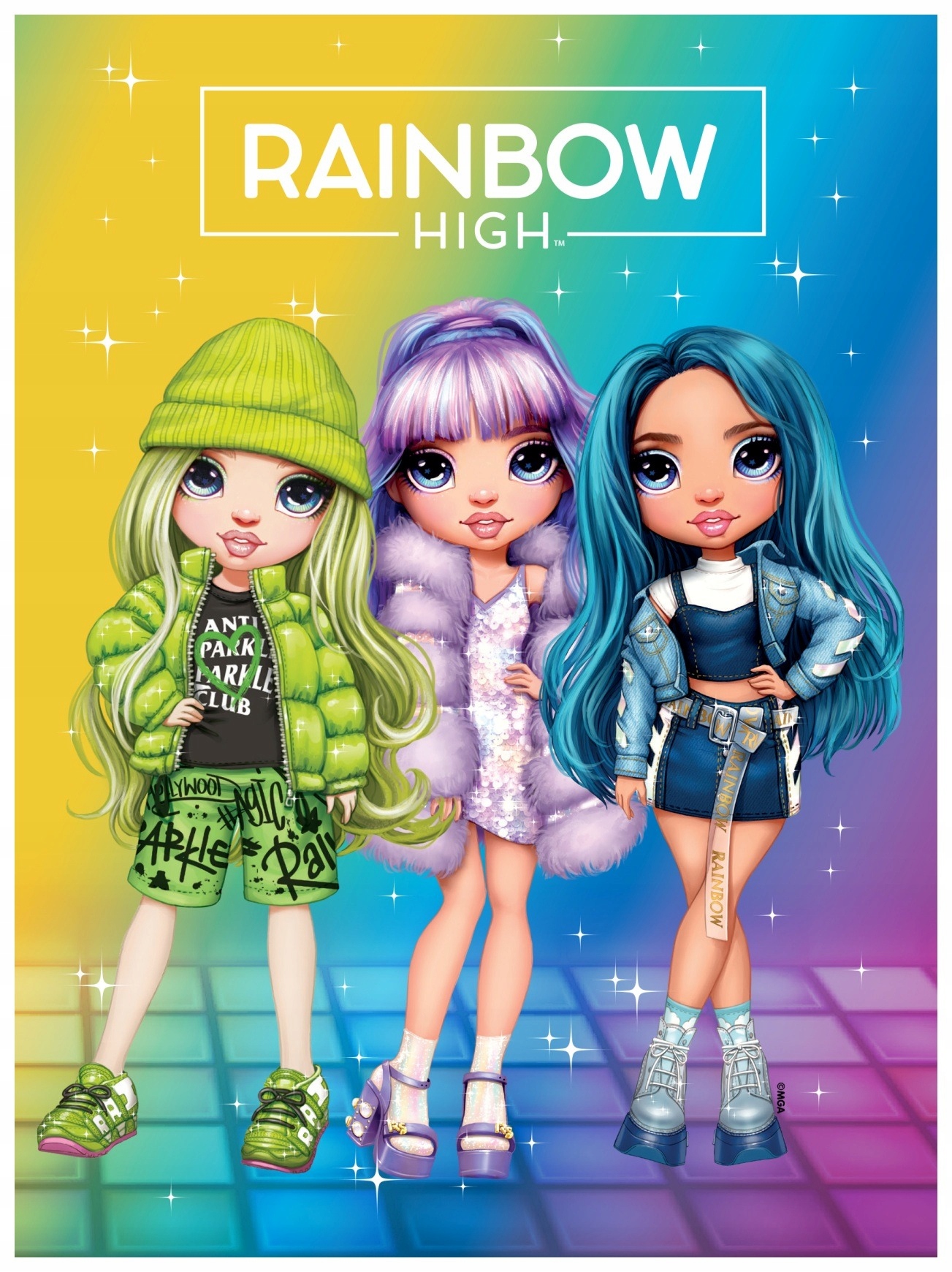 

Zeszyt A5 16k kratka Rainbow High Astra Mix