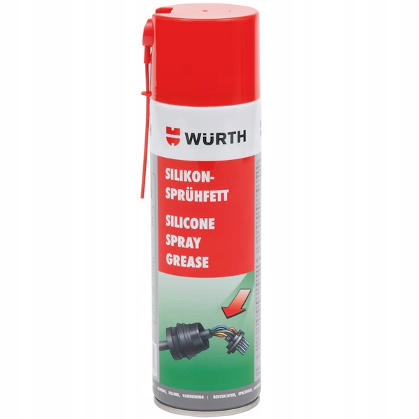 Smar silikonowy w sprayu Würth 500ml