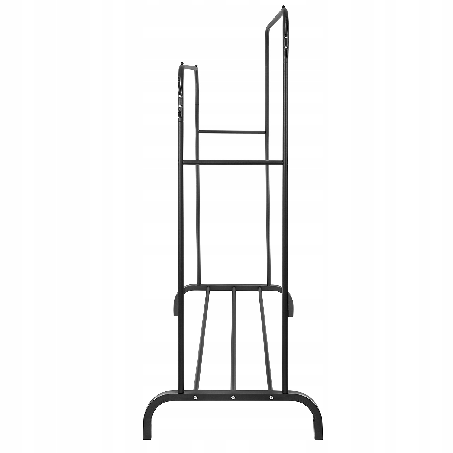 STOJĄCY WIESZAK PODŁOGOWY PODWÓJNY Z PÓŁKĄ NA BUTY Szerokość mebla 110 cm
