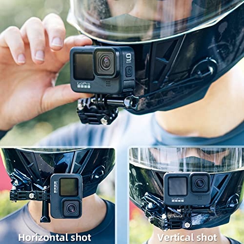 Uchwyt Na Kask Do GoPro Hero 13 DJI Osmo Action Kamera HD Czarny SUREWO — miniatura 5