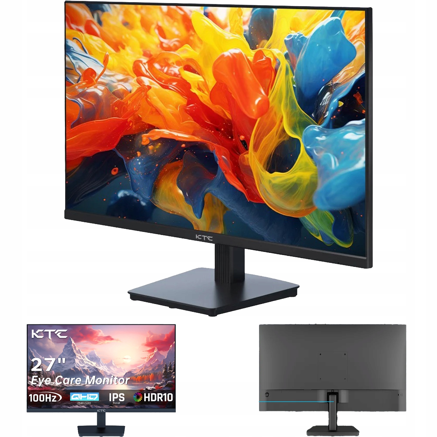 27" monitor Qhd 100 Hz Ips 1 ms HDR10 2560x1440 Vesa EyeCare počítačový