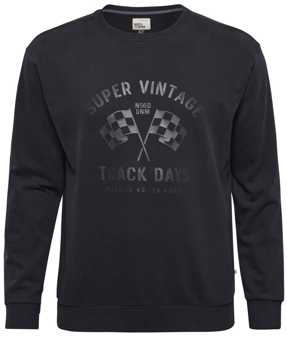 North 56Denim Velká Mikina Černá 3XL obvod 144 cm