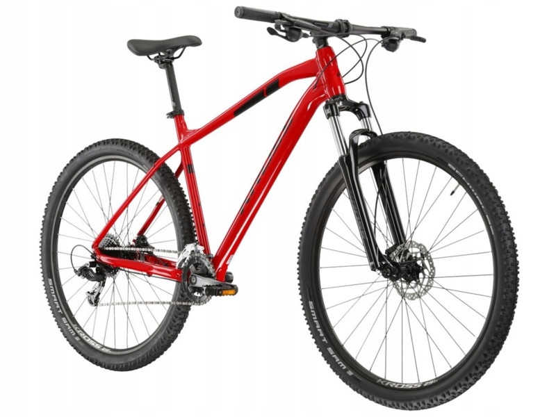 Rower górski Mtb Kross Level 1.0 M20 29 cali męski Czerwono-czarny