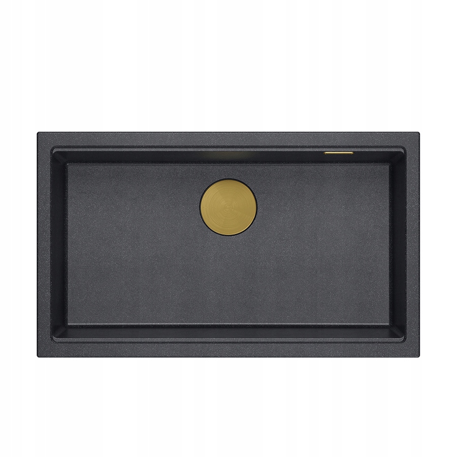 Quadron Drez Logan 110 Závesný drez Granit Čierny Zlato 76x45 cm