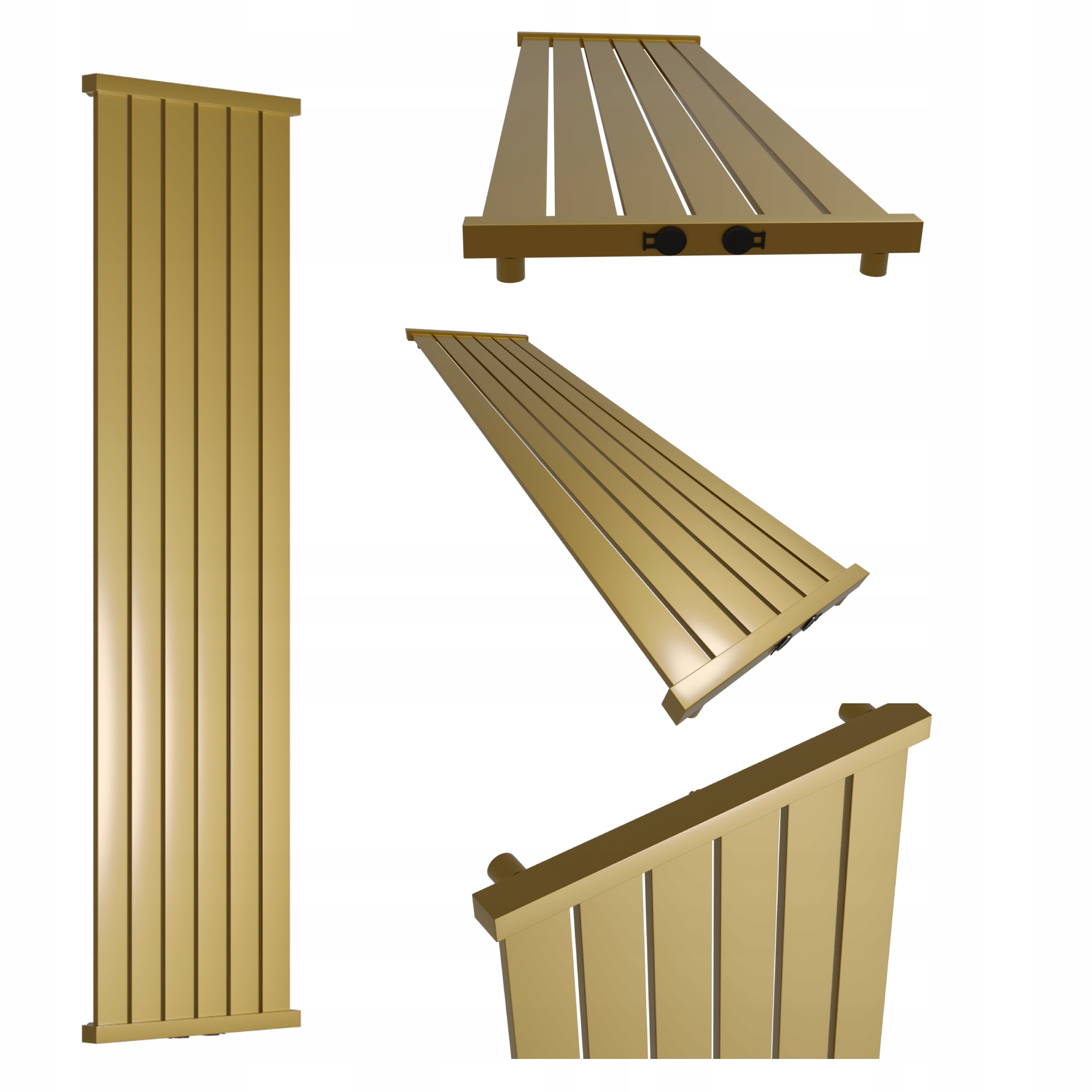 Dekorativní radiátor Lotus 140x26 Světlý Antik