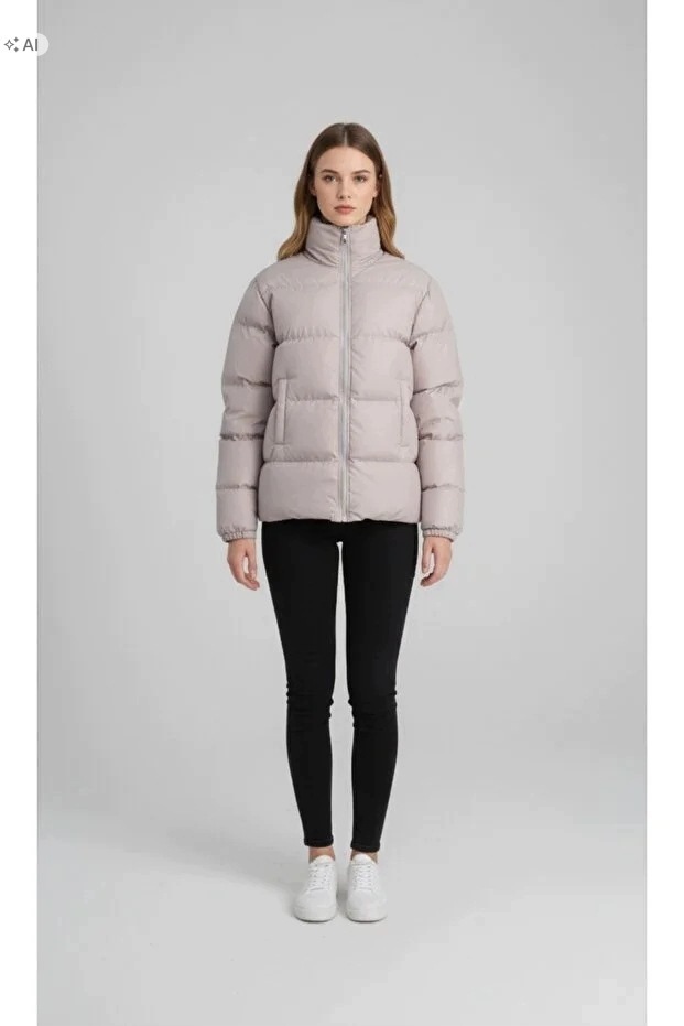Dámská Teplá Prošívaná Bunda V Minimalistickém Stylu 5XL 5IA
