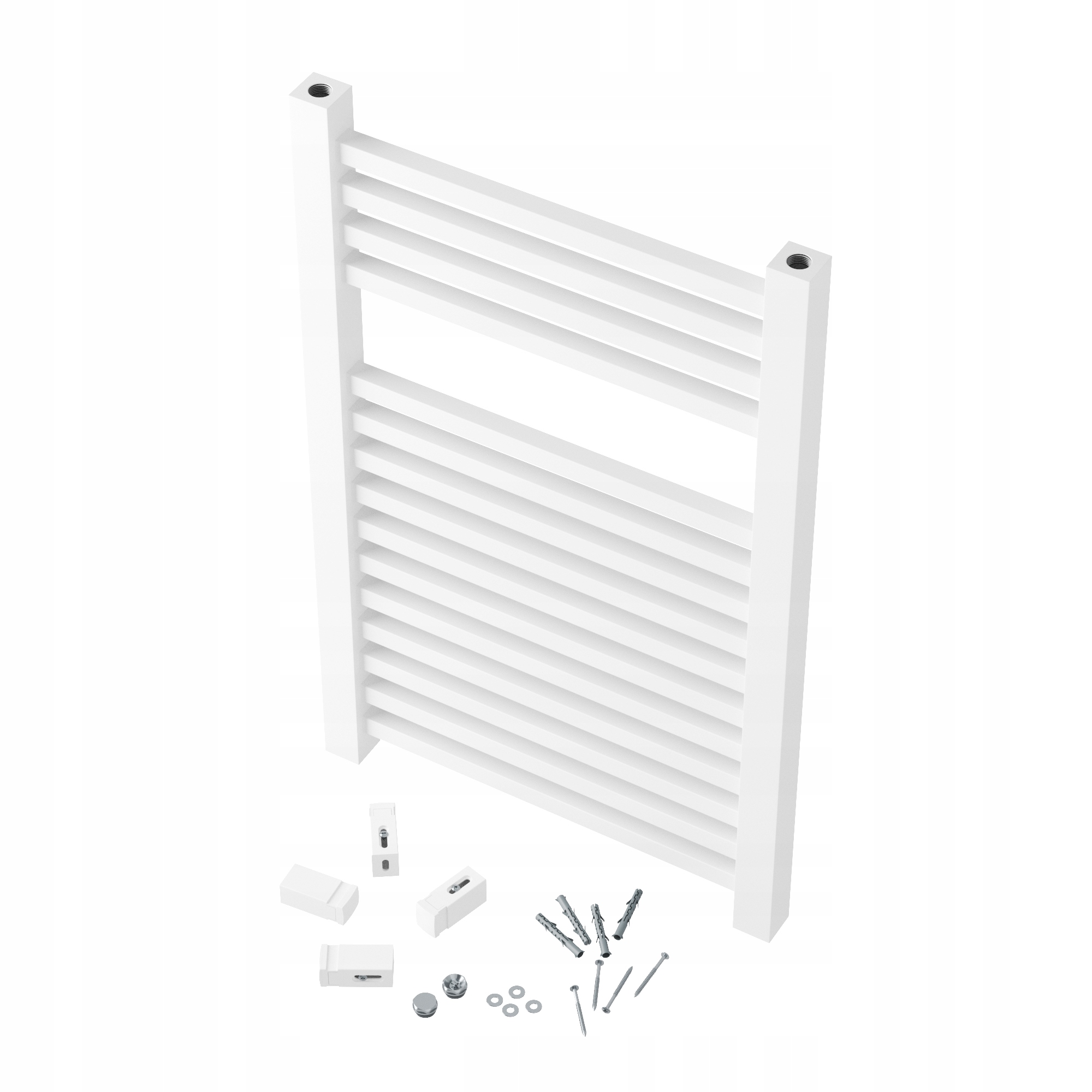 Kúpeľňový Rebríkový Ohrievač Biely 80x50 cm Kaloryfer Moderný Bergen