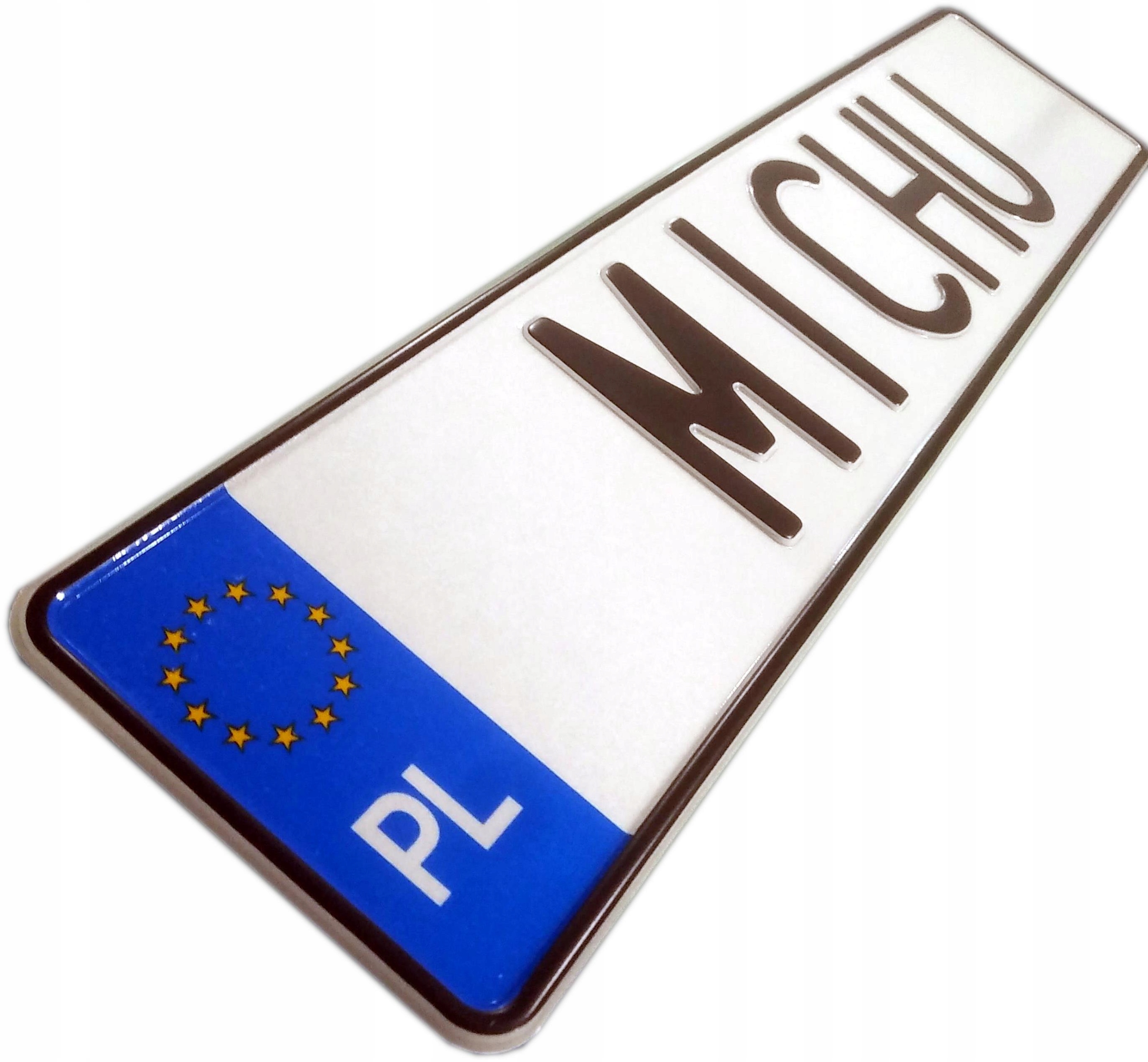 

Polska tablica aluminiowa do ramek rejestracyjnych