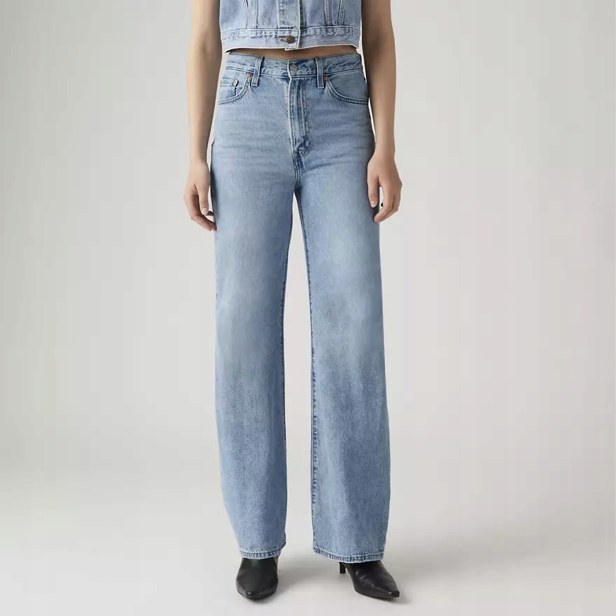 Levi's Dámské Rovné Dlouhé Džíny V Barvě Světle Modré 32/34 7FA
