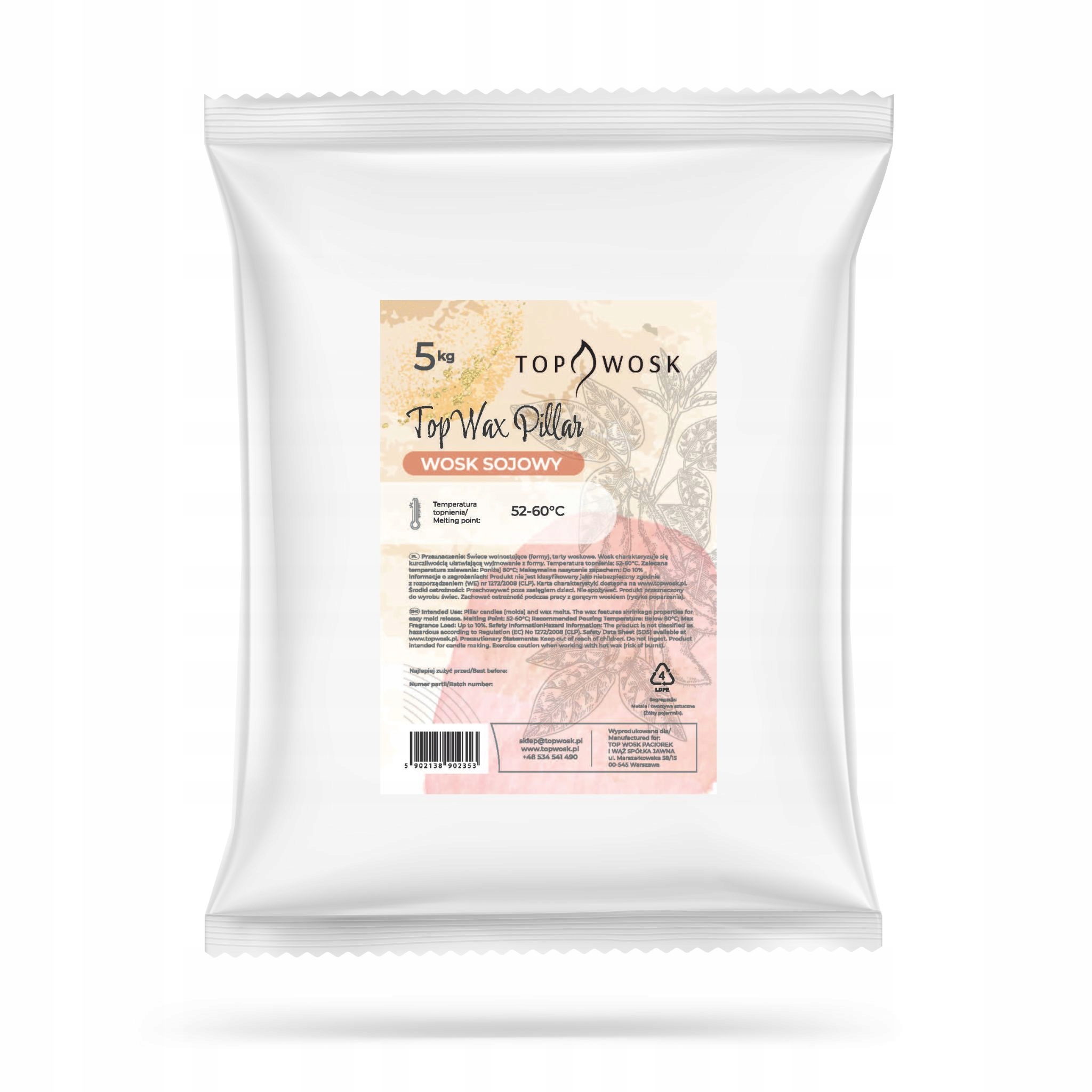 Vosk TopWax Pillar 5 kg pro volně stojící svíčky