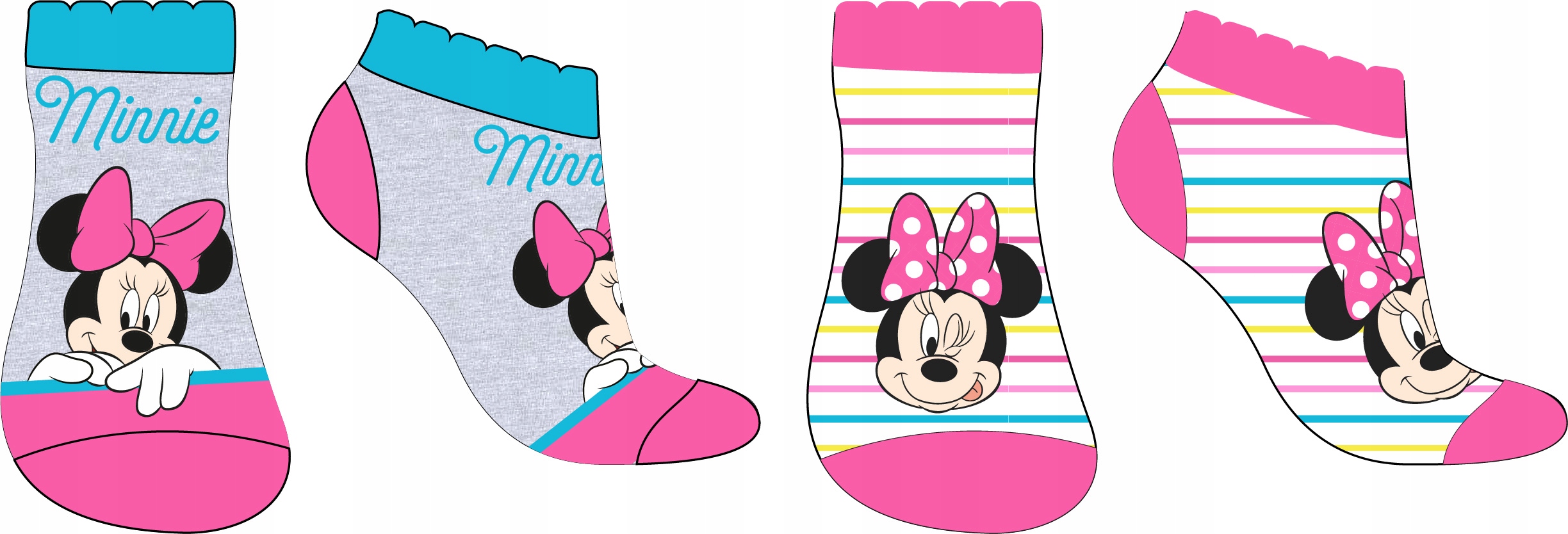 

Skarpetki skarpety stopki 2pak Myszka Minnie 31/34