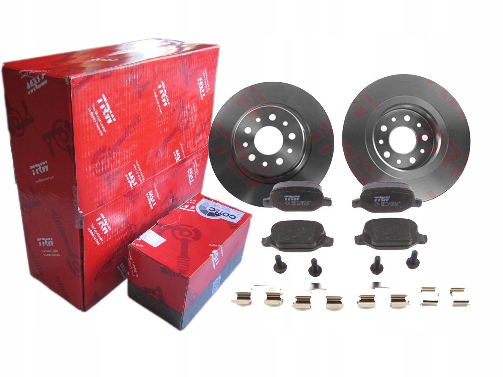 TARCZE + KLOCKI TRW TYŁ ALFA ROMEO GT 156