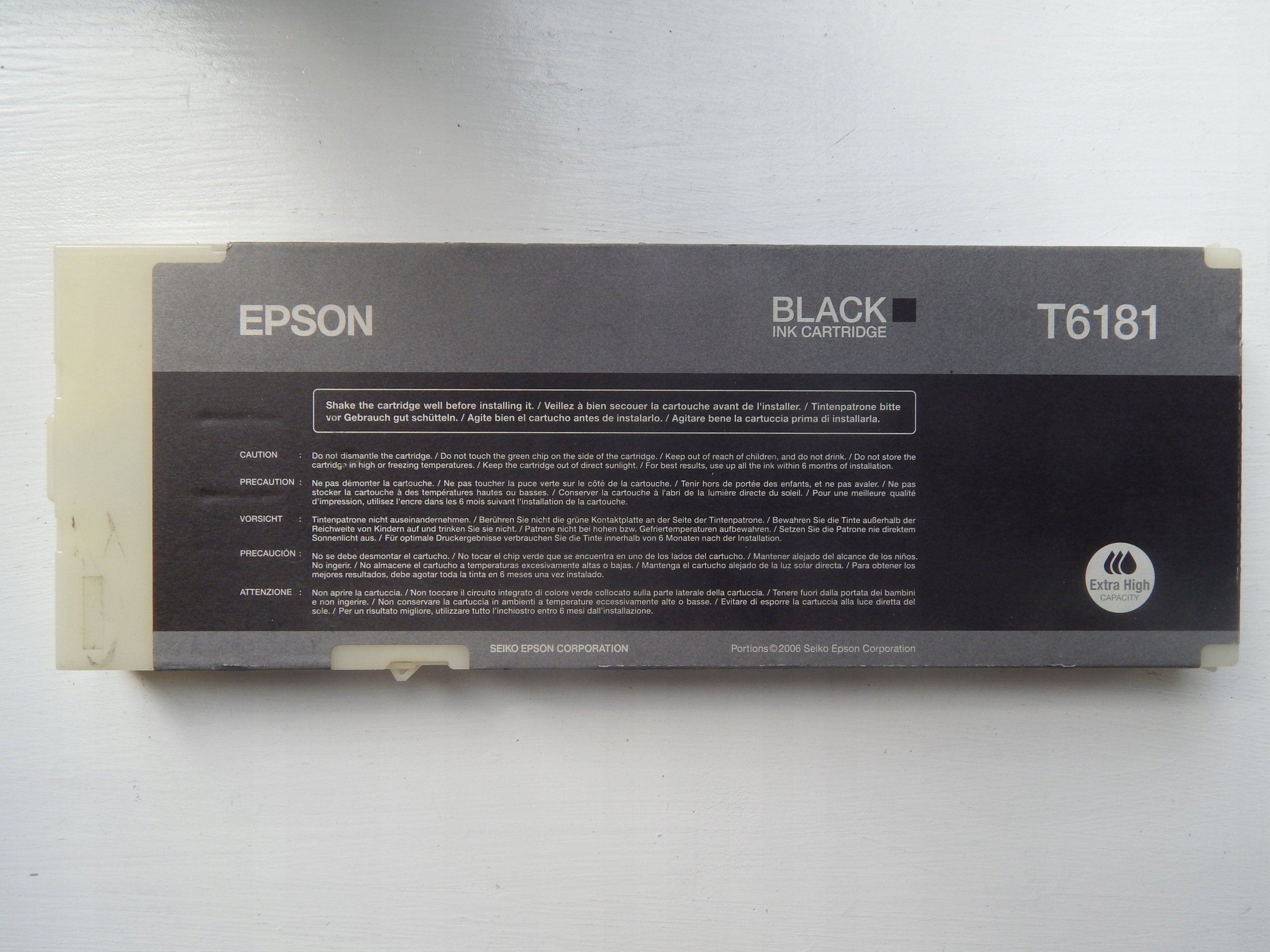 Tusz Epson T6181 black C13T618100 ORYGINALNY