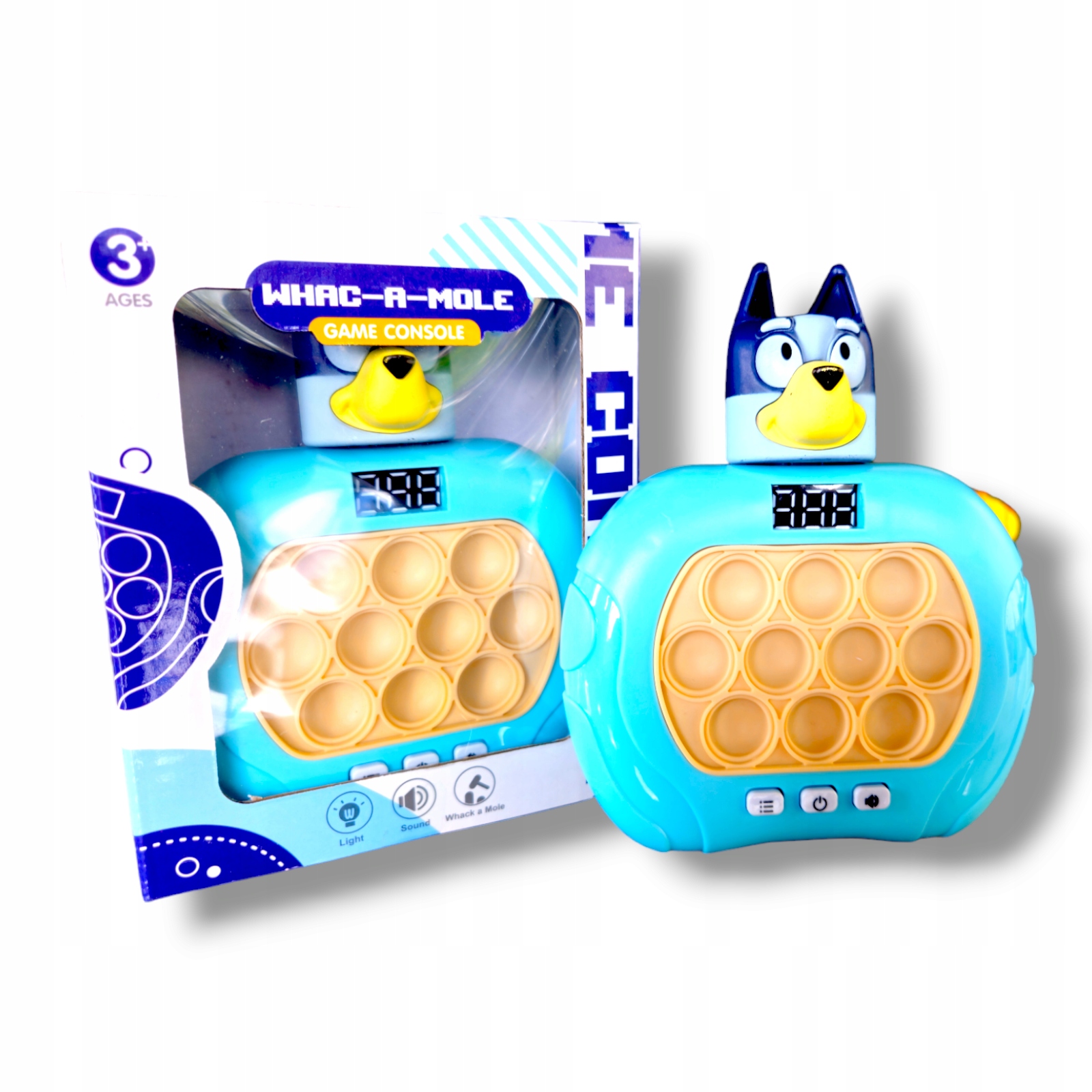 Gra Pop IT BLUE Popit ELEKTRONICZNA ZRĘCZNOŚCIOWA KONSOLA Antystresowa