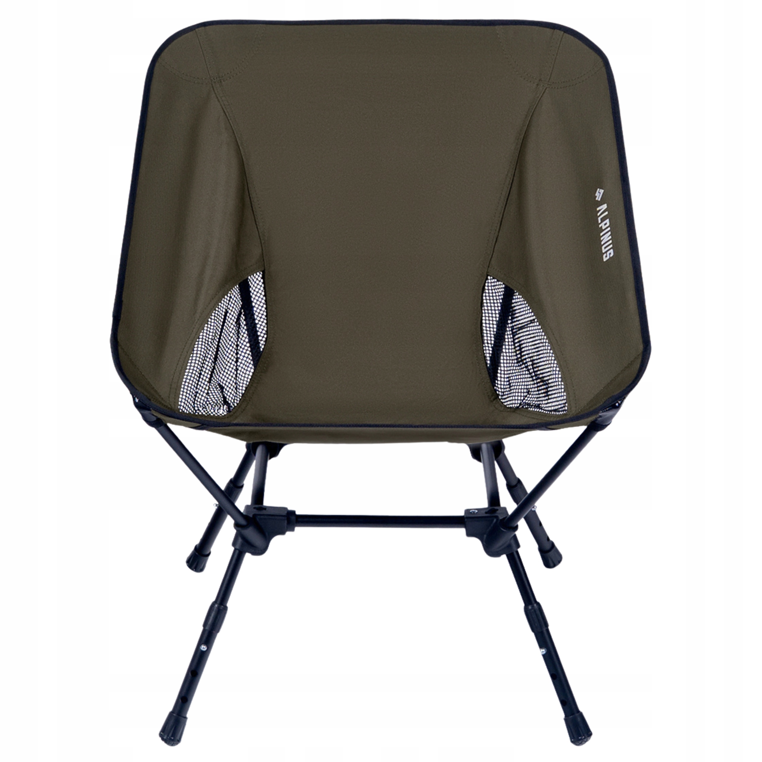 Krzesło turystyczne z oparciem Alpinus Anacostia krzesełko regulowane khaki