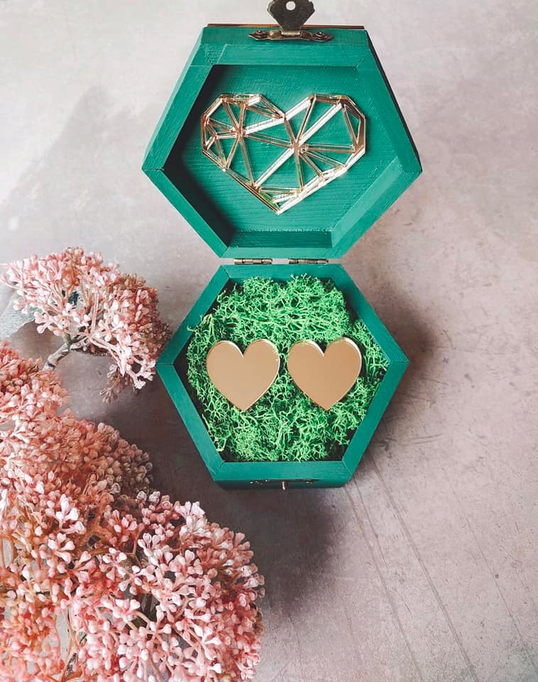 Pudełko na obrączki ślub wesele EAN (GTIN) 78003202