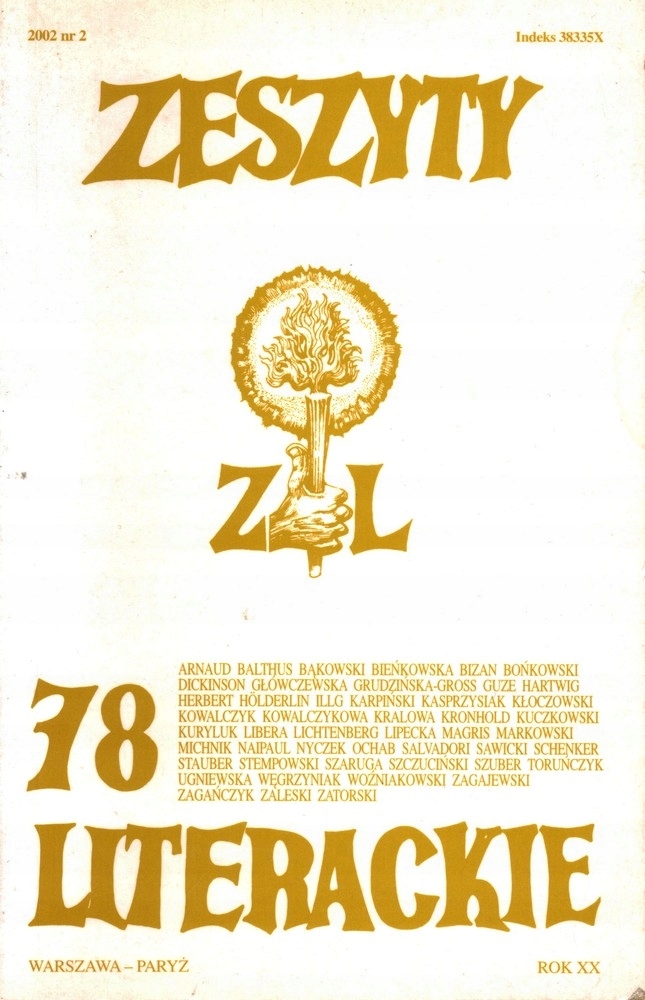 ZESZYTY LITERACKIE NR 78 HERBERT DICKINSON