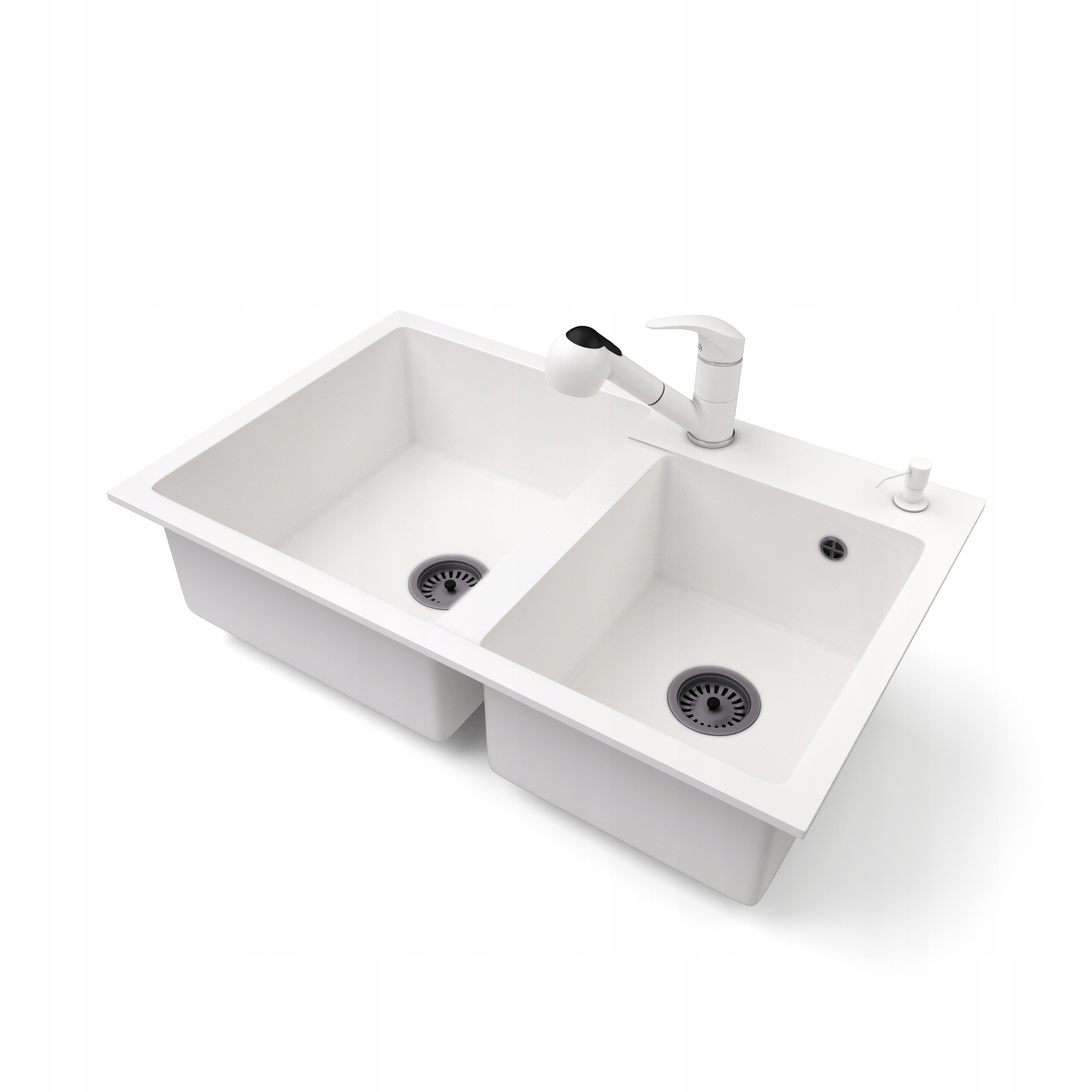 Kuchyňský dřez Granitový Velký Dvě komory baterie